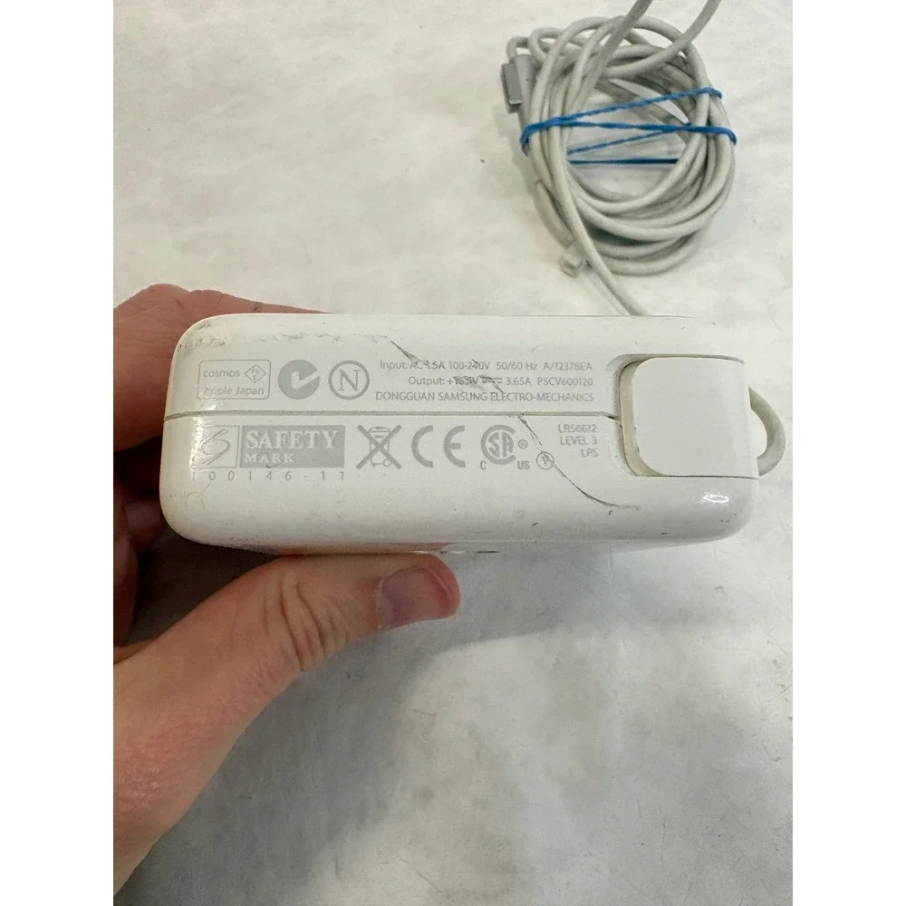 Apple 60W MagSafe Power Adapter Charger A1344 L-Shape MacBook Pro 16.5V Untested